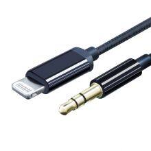 MFi Certified Lightning to 3.5mm Headphone Jack Adapter Male Car Aux Audio Converter Cable for IPhone 7/8X