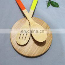 Wholesale Colorful Non-stick Lacquered Handle Kitchen Bamboo Bbq Spatula thumbnail-4