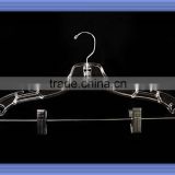 High quality transparent metal clips plastic hanger