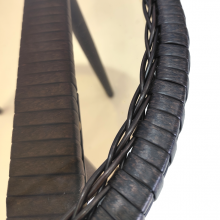 50% OFF Guangzhou Factory Clearance Sale Aluminium Frame Bistro Patio 3pcs Set With Olefin Cushions Garden Chatting Set thumbnail-3