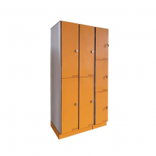 School Gym Change Rooms Furniture Colorful Wooden Laminate HPL Lockers Storages Cabinets With Locks and Name Cards