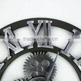 Handmade Oversized 3d Retro Rustic Decorative Luxury Art Big Gear Wooden Vintage Large Wall Clock on the Wall for Gift Most Popular thumbnail-6