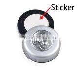 3 LED Under Cabinet Push Tap LED Touch Light Stick On Night Touch Light Quality Choice thumbnail-3