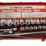 3/4" Drive 21pcs Hand Tools Set Socket Tool Set