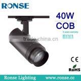 Ronse 2016 Best-selling Barrel 40W COB LED Track Spot Lights Adjustable Beam Angle