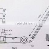 80T Double Floding Pneumatic Hydraulic Floor Jack thumbnail-4