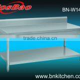 Stainless Steel Restaurant Work Table With Riser And Undershelf BN-W14