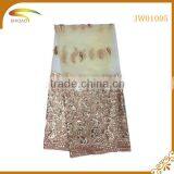 Wholesale High Quality Latest Chinese Nigerian Decorative Embroidery 3D Patterned Silk Fabric for Curtains and Dress thumbnail-5