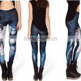 East Knitting New Space the Corpse Bride Printed Fitness Leggings Punk Rock Pants thumbnail-1