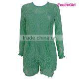 Wholesale Plus Size Sexy Lace Women Jumpsuit thumbnail-6