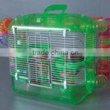 Green Hamster Cage With Tunnel From Side To Top thumbnail-1