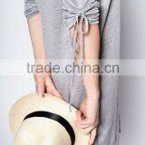 Light Grey Linen Dress Cute Dress Mini Dress thumbnail-5