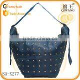 Rivet 2015 Genuine Leather Shoulder Bag Leather Pouplar Design Bag