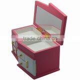 Cute Pink Jewelry Gift Cabinet With Mirror thumbnail-6