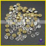 Big Size White Machine Cut Glass Chaton Crystal Point Back Rhinestone for Jewelry thumbnail-6