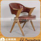 Rural Style Wooden Small Armchair thumbnail-1