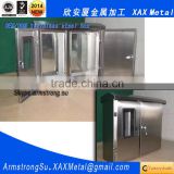 XAX75DB Non standard custom made free standing floor mesh double two doors stainless steel ip55 control box