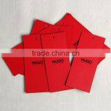 Coated Art Paper Hang Tag Printed Two Sides With Red Color Logo UV Varnishing for Girls thumbnail-2
