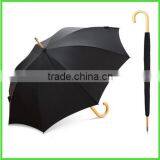 High Quality Stick Auto Open Wood Wholesale Custom Umbrella Stick Rain Umbrella,straight Umbrella,golf Umbrella thumbnail-1