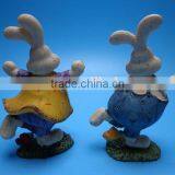 Livelike Polyresin Animal Miniature Rabbit for Spring Garden Decorations thumbnail-4