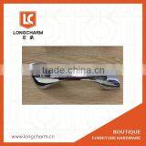 Polishing Chrome Aluminium Alloy Lever Handle Drawer Pulls Furntiture Knobs Crank Handles