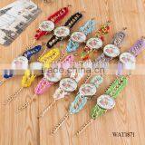 DIY Hand Made Woven Chain Flowers Watch Women thumbnail-6