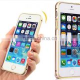 2015 new products for iPhone 6 4.7 untra thin Aluminum Metal Bumper double gold line frame metal case for iPhone 6