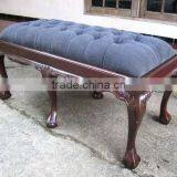 Lounge Stool Furniture - French Stool Upholstery With Tufted Furniture
