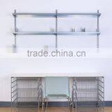 Adjustable Metal Shelf Furniture for Double Slotted Wall Stand and Desk thumbnail-6