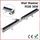 AC86V-265V IP65 waterproof 18W/36W Full Color RGB LED Wall Washer 36W with DMX controller