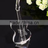 Valentine's day gift clear crystal guitar wedding decoration