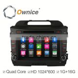 Ownice Android 4.4 touch screen Stereo GPS navigation for Kia Sportage R with wifi bluetooth phonebook IPOD