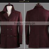 Double Breasted Blazer Wool Cashmere Coat Men Ropa Hombre Jacket Men's Wool Coat Winter Cheap Fleece Jacket thumbnail-5