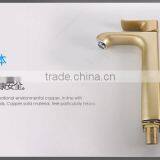 LABRAZE LE12008 Gold Finish Lavatory Basin Long Neck Brass Faucets for the Bathroom thumbnail-5