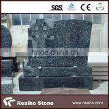 Blue Pearl Granite Grave Monument thumbnail-1