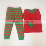Wholesale 2016 new arrival red and green christmas costume pajamas