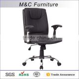 Chinese swivel easy double cushion soft low director chair