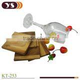 4pcs Eco-friendly Various Design Wooden Coaster or Table Mat Set thumbnail-1