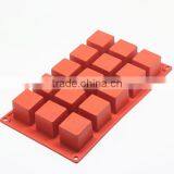 15 Cavity Silicone Brownie Mold Bread Mold Square Soap Mold thumbnail-6
