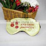 Factory Custom Satin Embroidery Print Cute Sleep Eyes Mask