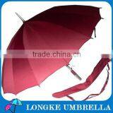 Pongee Fabric 24" Golf Umbrella With Aluminum Shaft and Ribs thumbnail-1