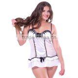 Top Sale Sheer White Bra Set Lingerie thumbnail-1