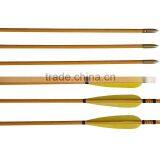 Archery Hunting Wood Arrows With 5 Inch White Turkey Feather Archery Arrows With Target Tip thumbnail-5