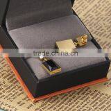 New Arrival Top Wholesale Gold Black Big Stone Rectangle Elegant Design Earrings thumbnail-6