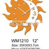 12inch MDF Moon and Sun Shape Wall Clock
