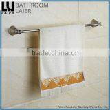 Contemporary Multi-Purpos Zinc Alloy Brush Nicked Bathroom Sanitary Items Wall Mounted Single Towel Bar thumbnail-4