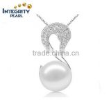 10mm 925 silver AAA button animal culture shaped pearl pendant