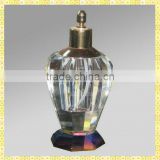 Handmade Clear Cutting Crystal Perfume Bottles For Car Decoration Gifts