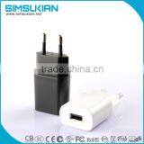 KC EU plug usb charger 5v 1a 1.5a for mobile phone charger with ROHS CE ect