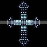 T14050014 Cross Hotfix Rhinestone Transfer